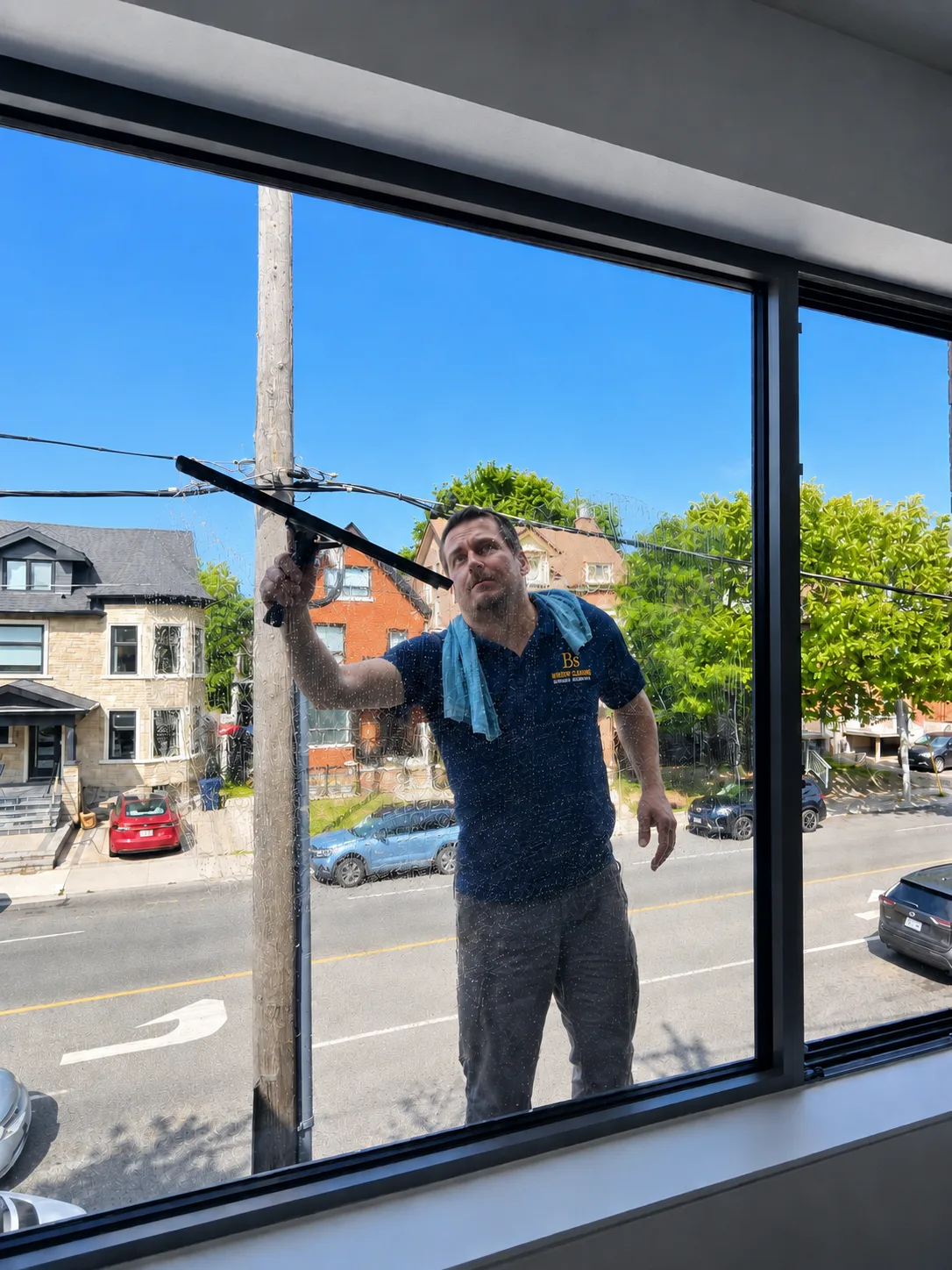 Professional exterior window cleaning