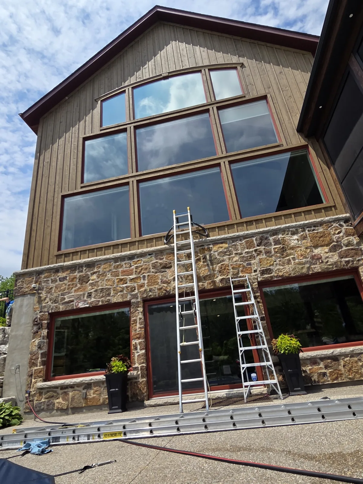 Large-scale residential window service